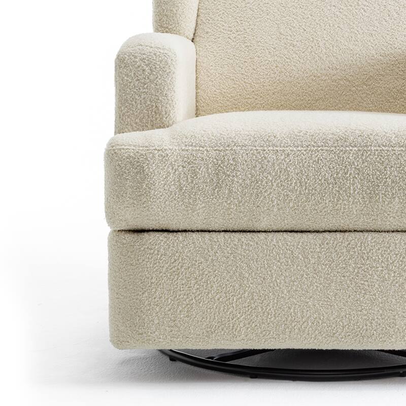 UIXE Upholstered Modern Swivel Glider Rocker Recliner