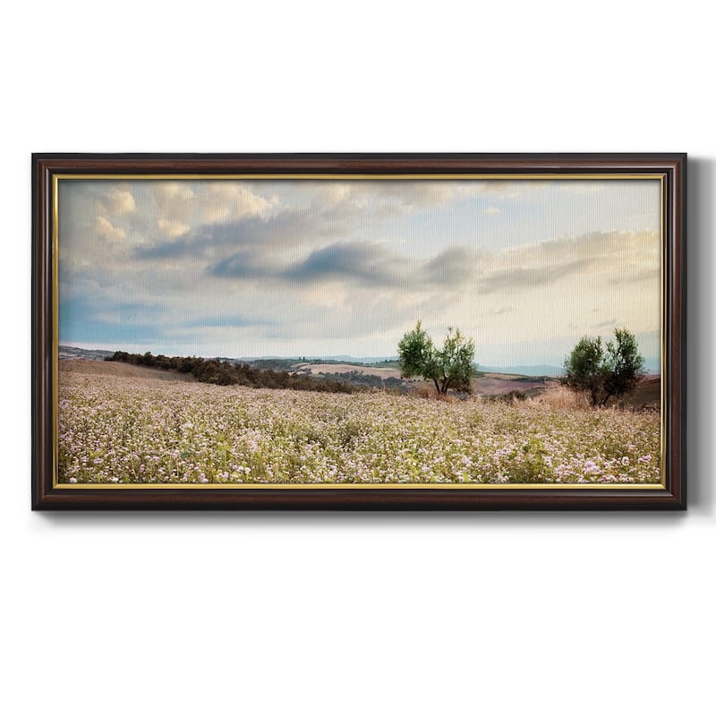 Tuscan Wildflowers Premium Framed Canvas- Ready to Hang