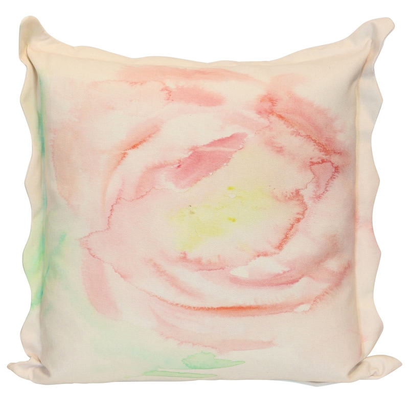 StyleCraft Tamara Day for StyleCraft Blush Whisper Rose Abstract Pillow - Blush Pink - 24" x24" - Blush Pink