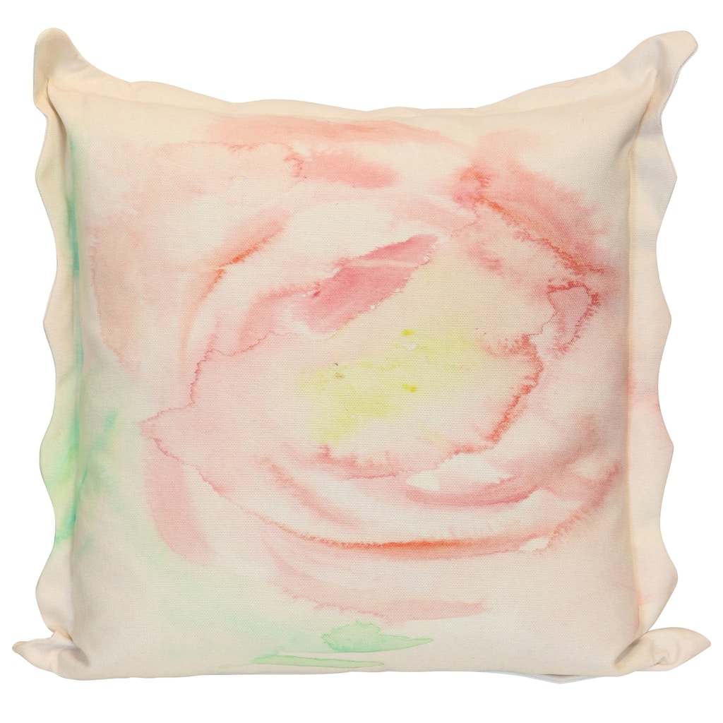 StyleCraft Tamara Day for StyleCraft Blush Whisper Rose Abstract Pillow - Blush Pink - 24" x24"