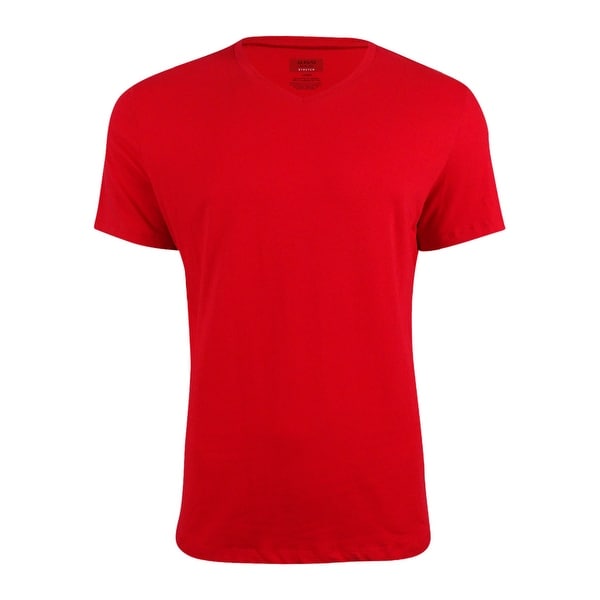 alfani slim fit stretch v neck