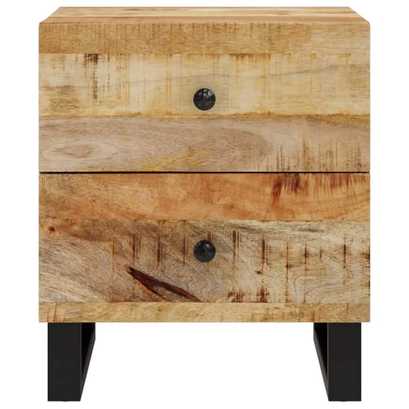 vidaXL Bedside Cabinet 15.7"x13"x18.1" Solid Wood
