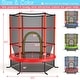 preview thumbnail 5 of 15, 55 Inch Kids Recreational Trampoline Bouncing Jumping Mat with Enclosure Net - 65" x 65" x 65" (L x W x H)