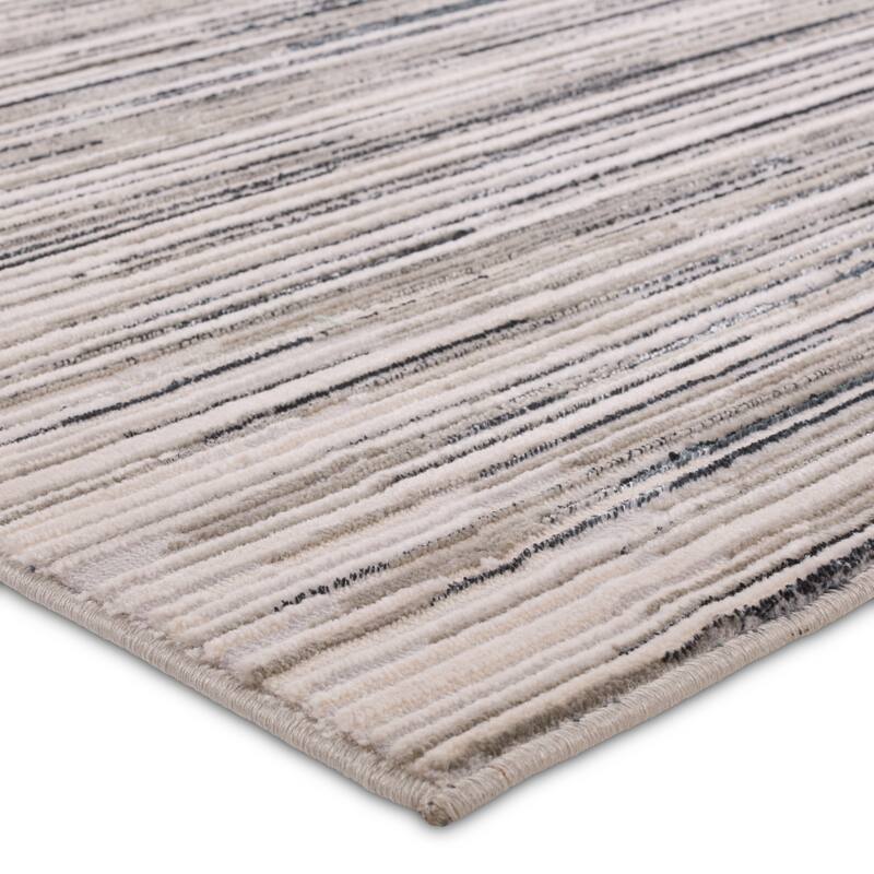 Pekar Striped Gray/Cream Rug