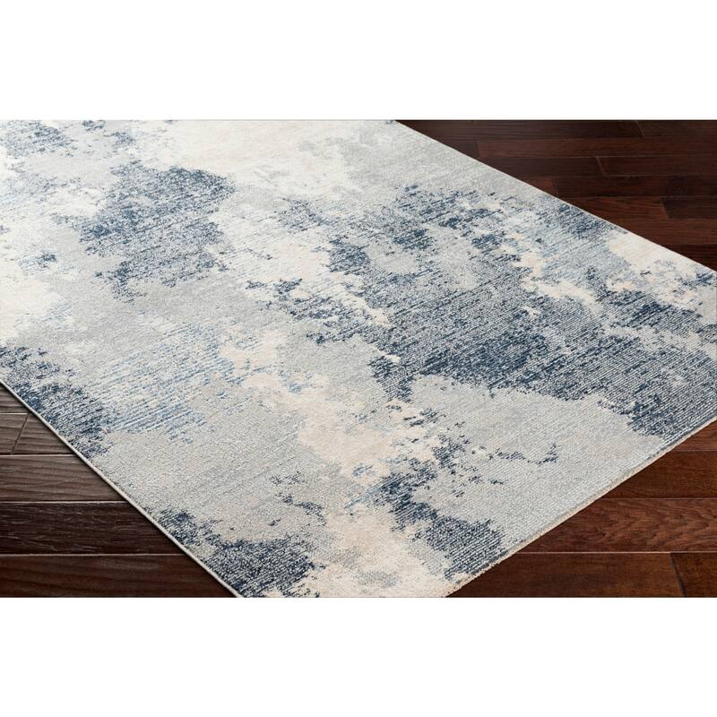 Livabliss Amore Ink Spill Abstract Area Rug