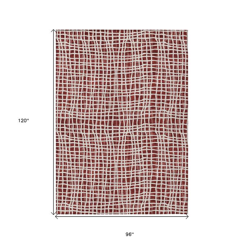 HomeRoots Striped Transitional Rectangle Outdoor Rug