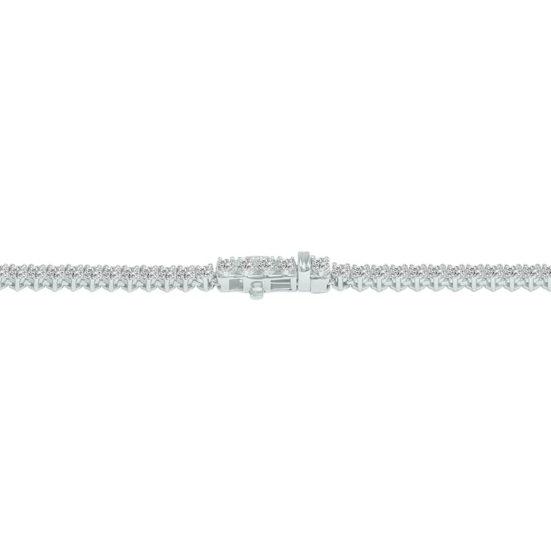 Marquee 15 Carat TW Graduated Lab Grown Diamond Tennis Necklace in 14K White Gold