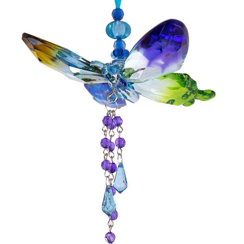 Set of 6 Acrylic Five Tone Butterfly Ornaments - 7"x7"x7"