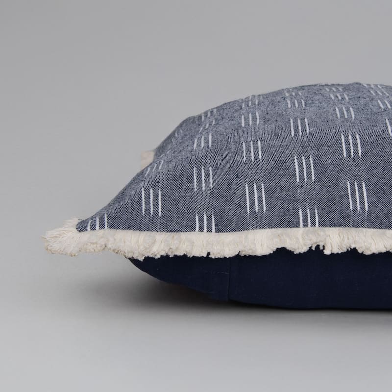 Rizzy Home Drop Stitched Woven Throw Pillow