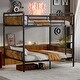 preview thumbnail 3 of 12, Twin XL Bunk Bed, Convertible, 15.9" Rails