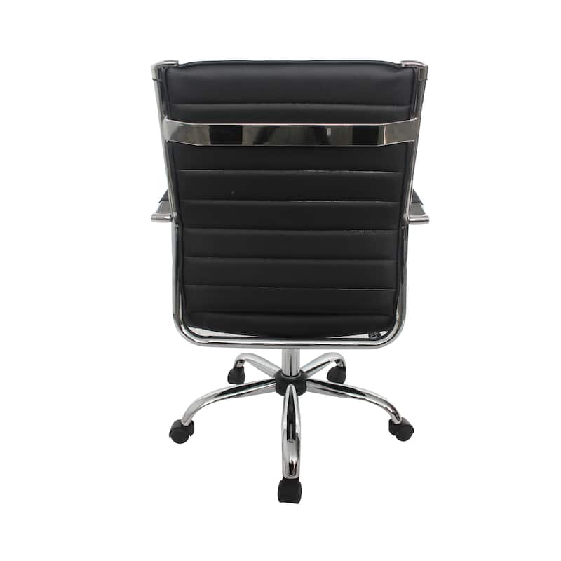 Corrigan Modern Tufted Deep Seat Faux Leather Office Chair by Furniture of America