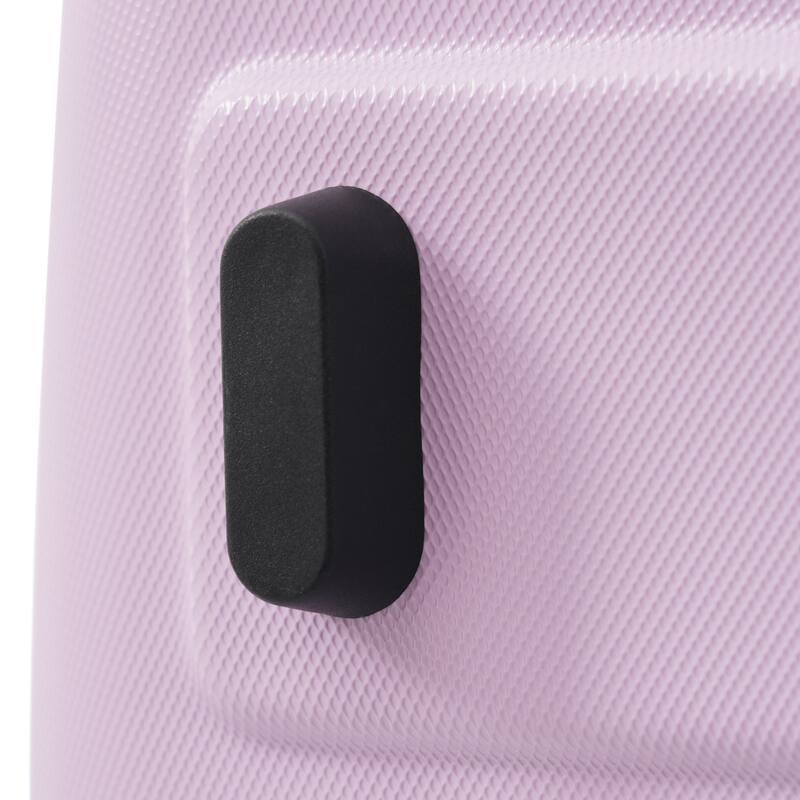 3-Piece, Modern Luggage Sets, Hard-Shell Luggage with Silicone Handles and Combination Lock, for Boarding Travel, Pink Purple