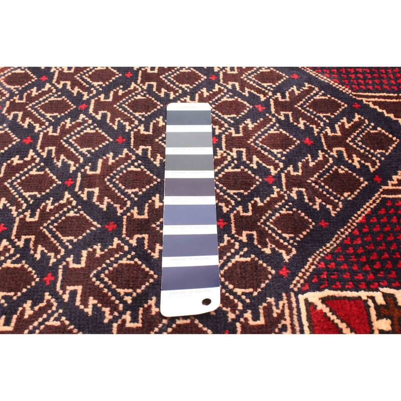 ECARPETGALLERY Hand-knotted Teimani Dark Navy Wool Rug - 2'9 x 4'5