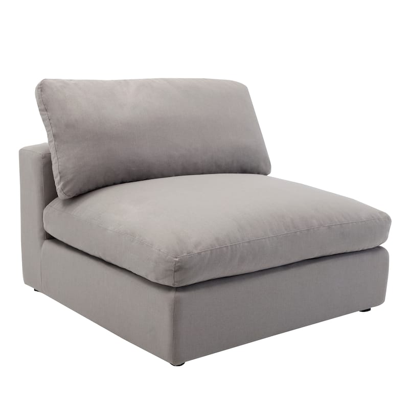 Roundhill Furniture Rivas Contemporary Feather Fill 5-Piece Modular Sectional Sofa