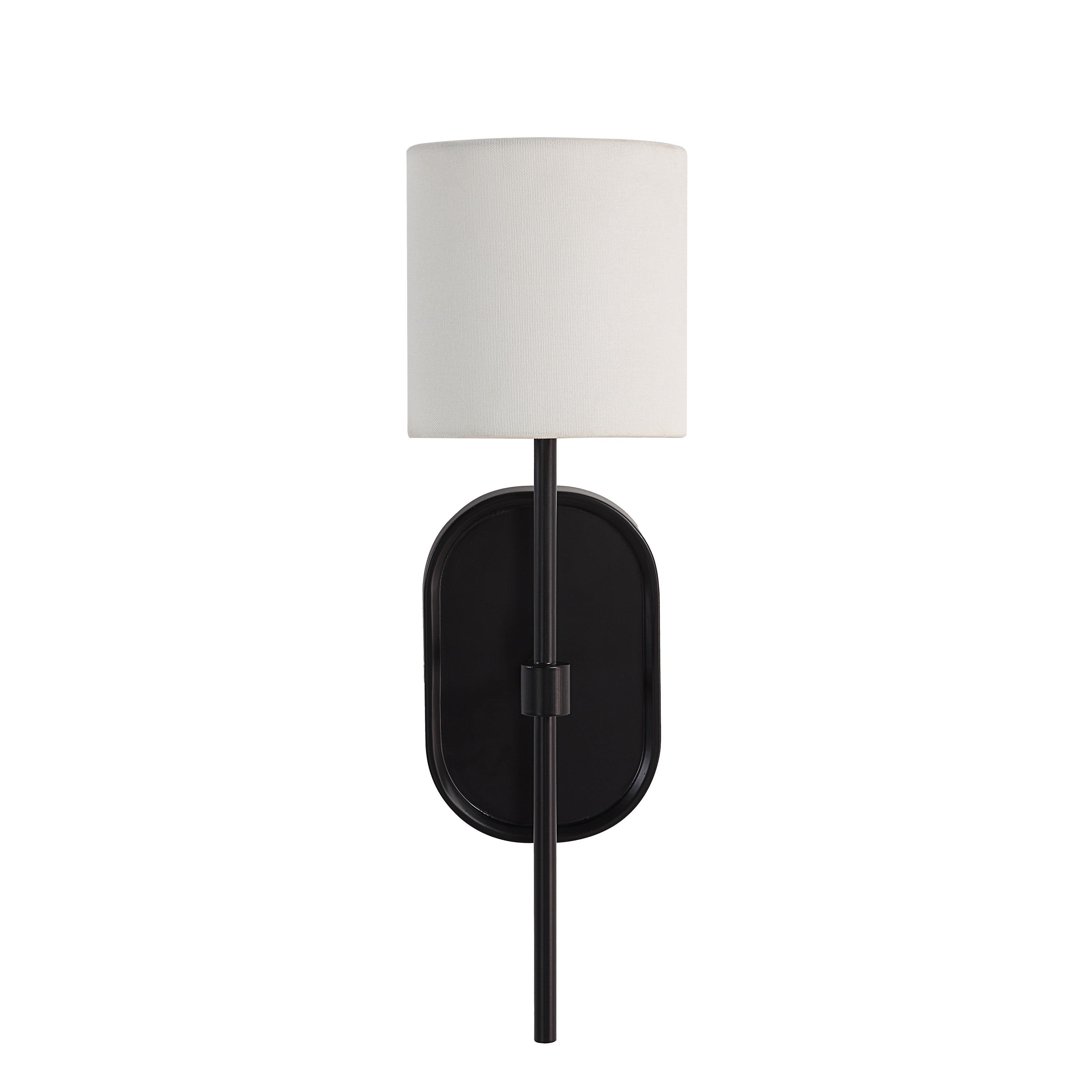 Fico 17.5" Height Wall Sconce, Black - 5.5 x 17.5 x 7.125