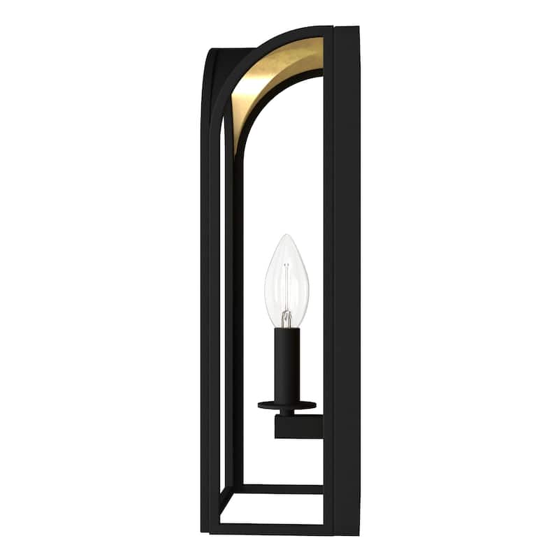 Hunter Dukestown 1-Light Wall Sconce - Dining Room, Hallway, Bathroom, Bedroom - Contemporary, Transitional - Damp Rated!