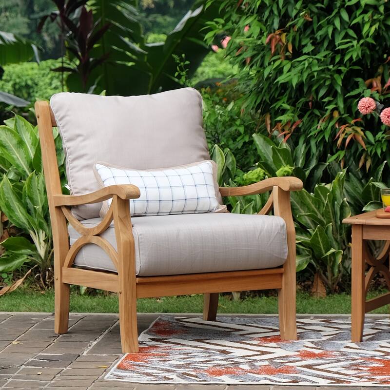Cambridge Casual Lowell 3-piece Teak Patio Chat Set