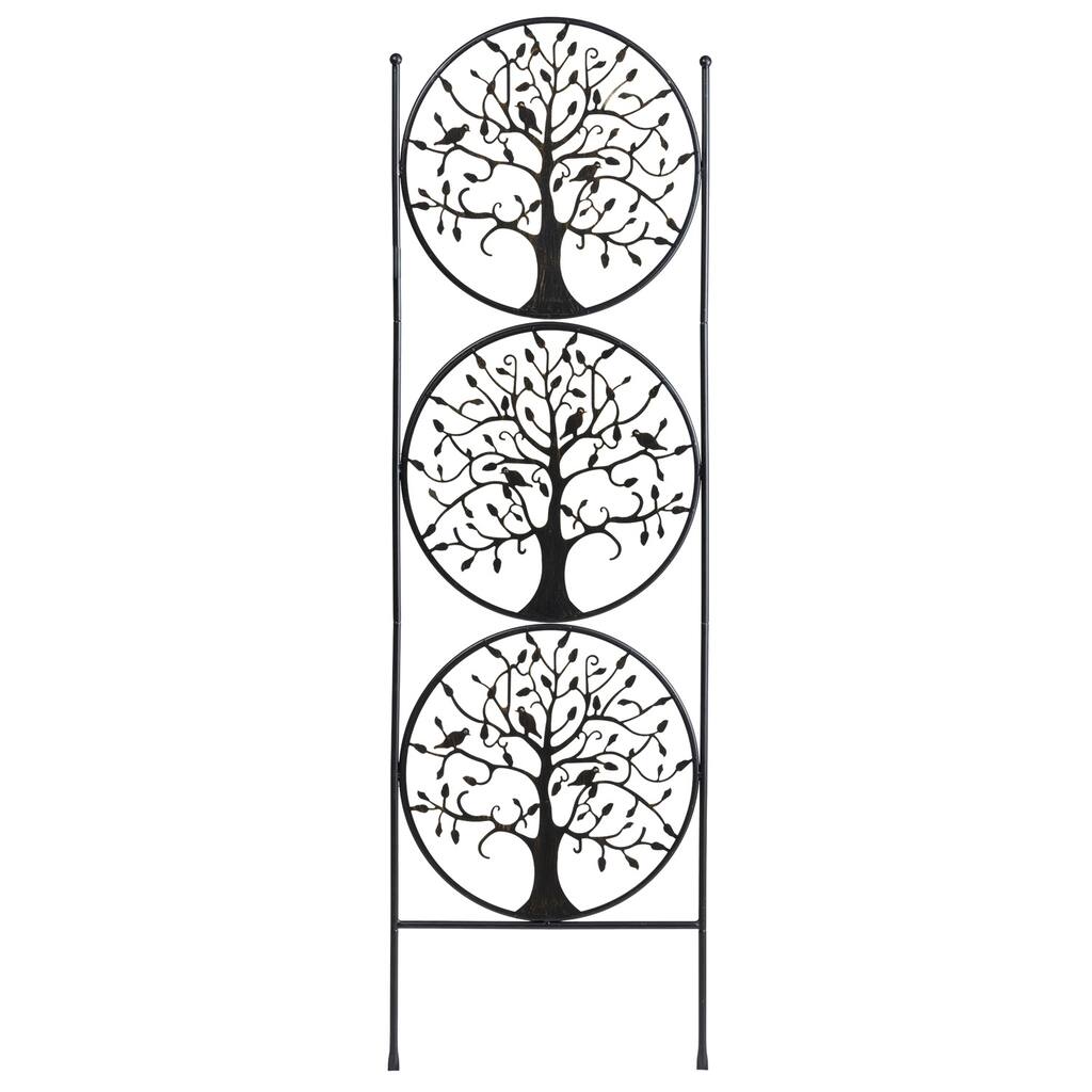 Tree of Life Trio 80 in. Metal Trellis
