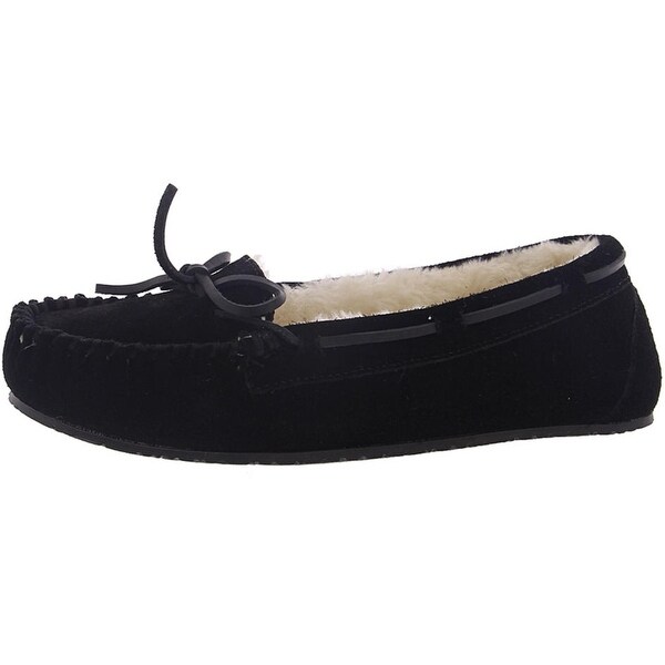 black suede moccasins womens