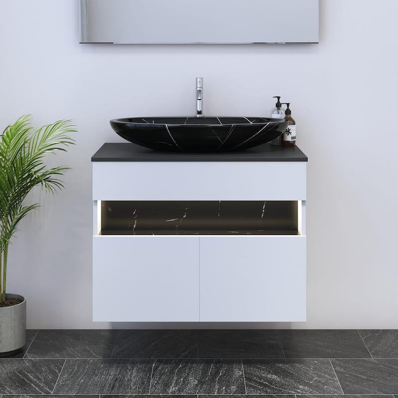 Laguna 2D 80 Floating Bathroom Vanity (32" Width)