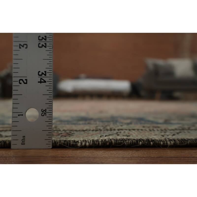 Hand Knotted Oriental 100% Wool Carpet Transitional Floral Pink Anatolian Area Rug - 9' 9'' X 5' 6''