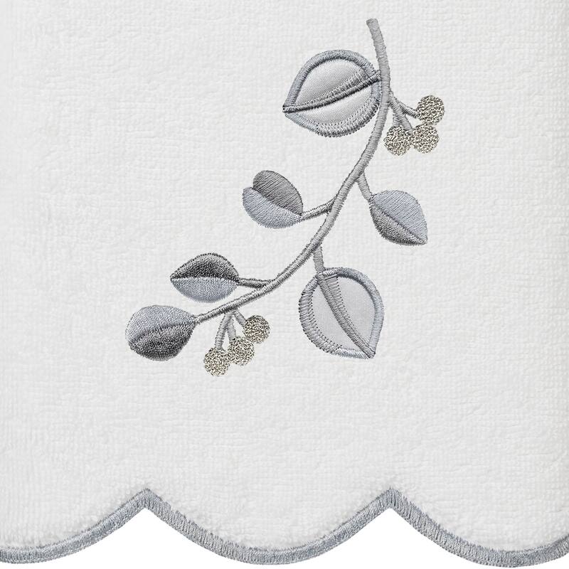 Authentic Hotel and Spa 100% Turkish Cotton WILD BRANCH Scallop Embellished Towel Collection