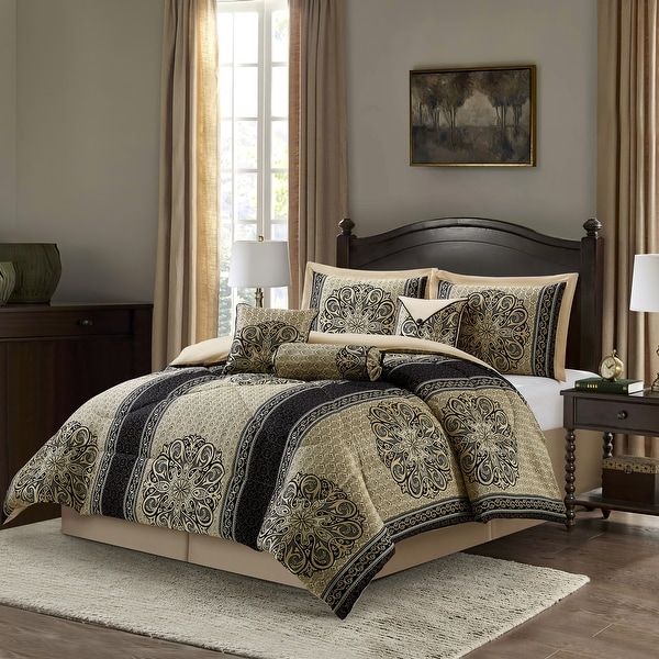 Nanshing Prince 7 Piece Elegant Medallion Comforter Set - On Sale