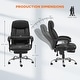 preview thumbnail 4 of 22, Executive Reclining Office Chair with Heated Massage and Footrest, Ergonomic Design for Home Office