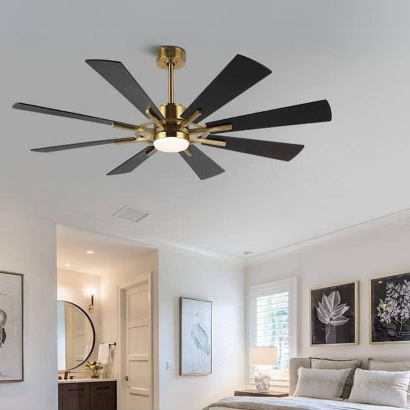 AeroBlade 72" 8-Blade 6-Speed Ceiling Fan with LED Light