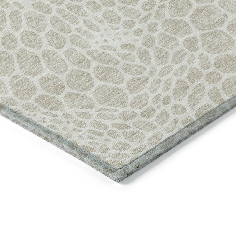Machine Washable Indoor/ Outdoor Chantille Animal Print Rug
