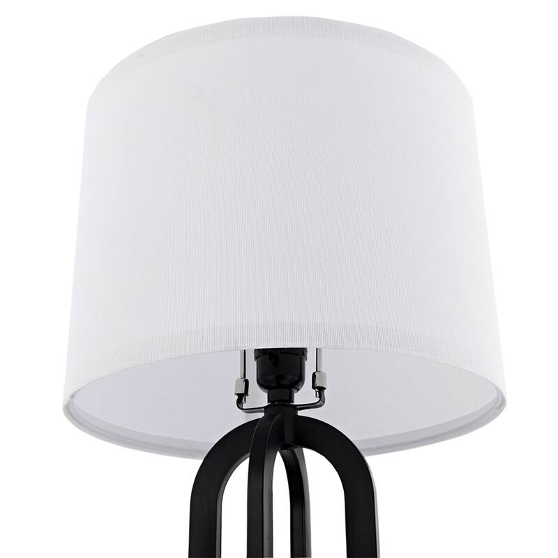 Black Table Lamp with USB Port and Nightlight, LED Bulbs Included (Set of 2) - 22.75'' H