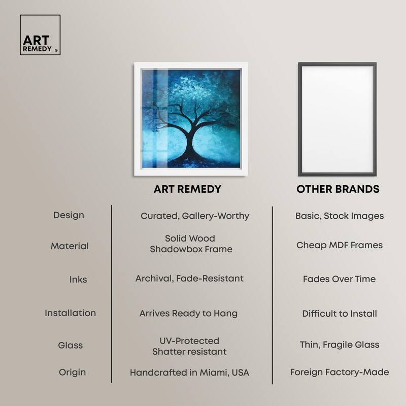 Tree of Opposites III Shadowbox by Art Remedy