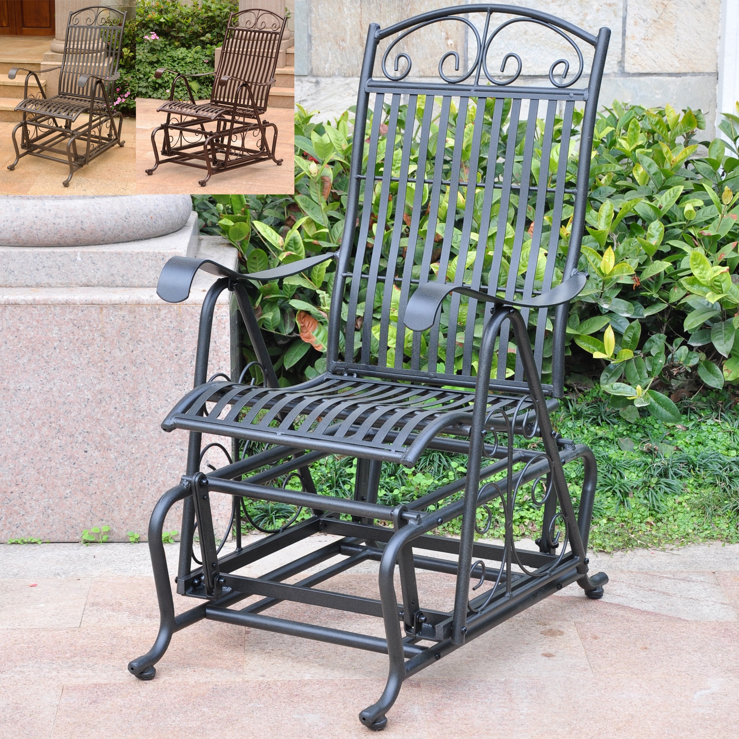 Mandalay Iron Glider Chair On Sale Bed Bath Beyond 2681827