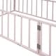 preview thumbnail 9 of 8, Pink Twin Size Metal Floor Bed Frame with Fence and Door for Kids, Boys and Girls, Bedroom