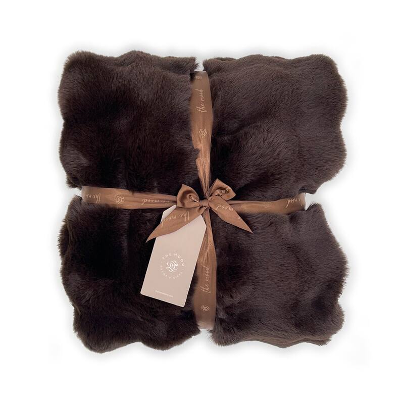 The Mood Choppy Textured FauxFur Throw