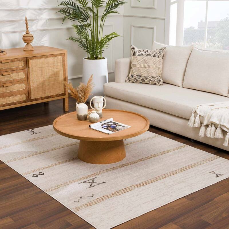 Pertek Bohemian Farmhouse Traditional Area Rug
