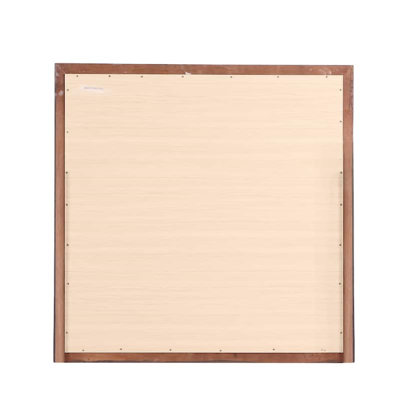 Wooden Framed Square Dresser Mirror - 38" - Red
