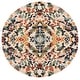 preview thumbnail 4 of 17, SAFAVIEH Handmade Aspen Polixenia BOHO Wool Rug 5' Round - Ivory/Pink