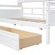 preview thumbnail 34 of 37, Twin Size Daybed with Drawers, Wood Twin Daybed with Bedside Shelf