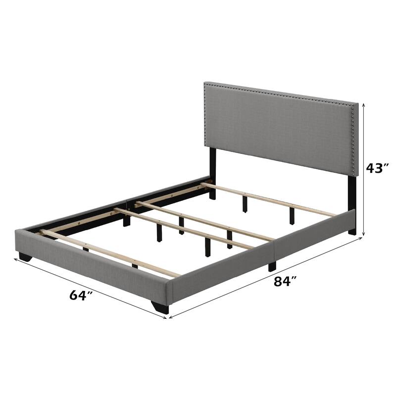 Leandros Fabric Queen Bed