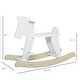 preview thumbnail 3 of 3, Wooden Rocking Horse Toddler Baby Ride-on Toys for Kids 1-3 Years with Classic Design & Solid Workmanship
