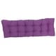 preview thumbnail 12 of 94, Solid Twill Tufted Indoor Bench Cushion (Multiple widths from 42 to 60 inch)