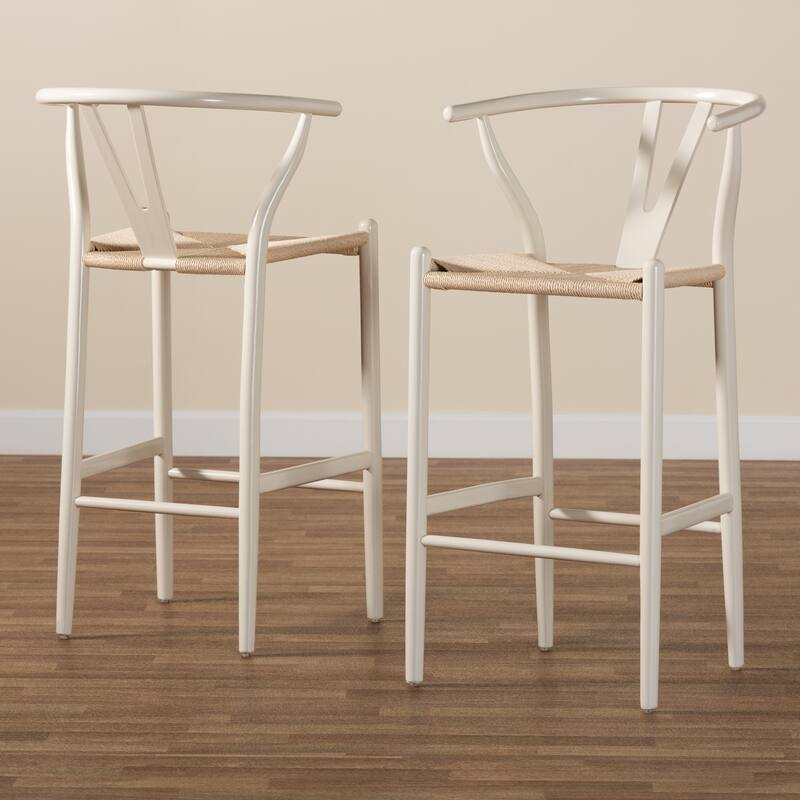 Paxton Modern & Contemporary 2-Piece Wood Bar Stool Set