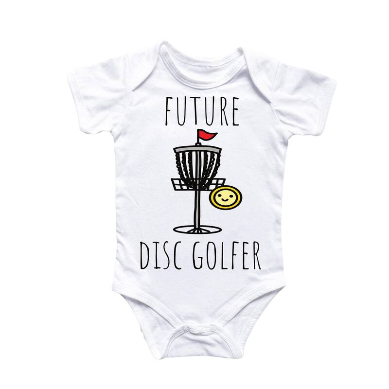 Disc Golf Frisbee - Baby Boy Girl Clothes Infant Bodysuit Funny Cute Newborn 4 - Pink - 0-3M