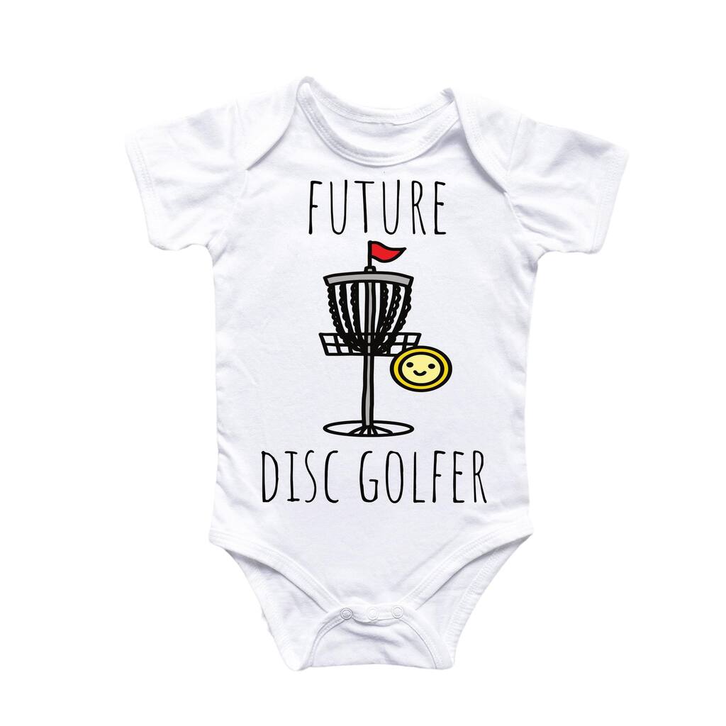 Disc Golf Frisbee - Baby Boy Girl Clothes Infant Bodysuit Funny Cute Newborn 4