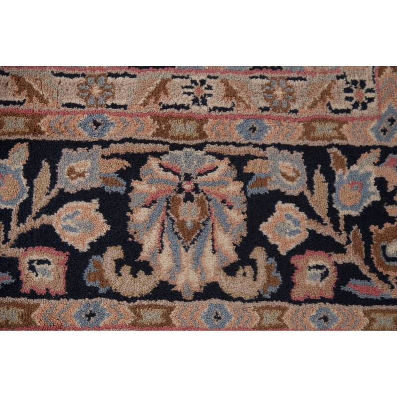 Pink Sarouk Oriental Area Rug Handmade Wool Carpet - 7'11"x 9'11"