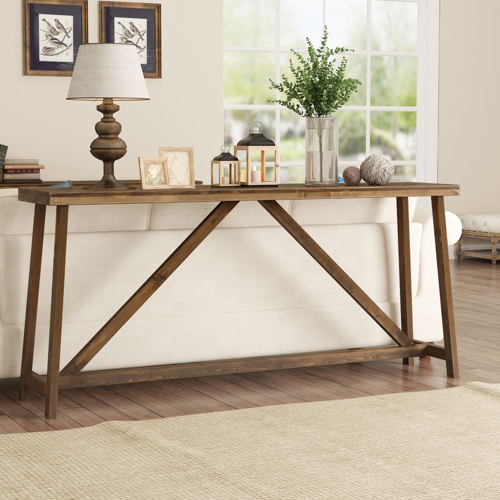 Shop Extra Long Sofa Table Solid Wood Behind The Sofa Table