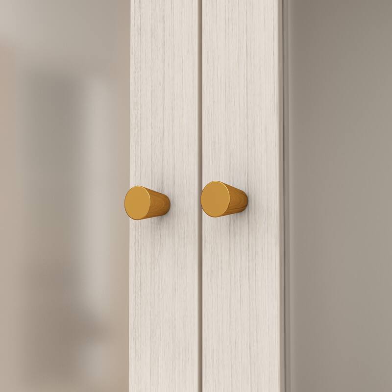Combo Large Frosted Glass Closet: Versatile Wardrobe Options Armoires