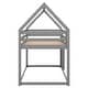 preview thumbnail 10 of 28, Low Bunk Design Twin over Twin Low Bunk Bed, House Bed with Ladder
