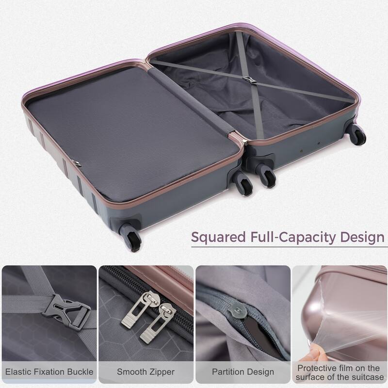 Luggage Sets New Model ABS Hardshell Three-pcs Clearance Luggage Hardside Lightweight Durable Suitcase sets